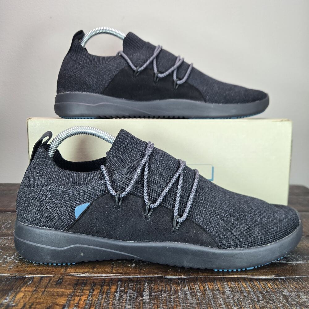Vessi Cityscape Classic Sneaker Mens Size 10 Waterproof Shoes Storm Black Black